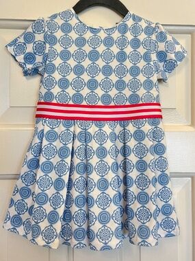 Toobydoo geometric print girls dress NWT